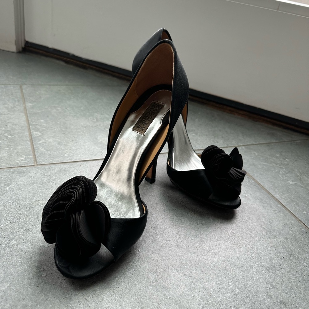 Badgley Mischka canvas D’Orsay Pumps